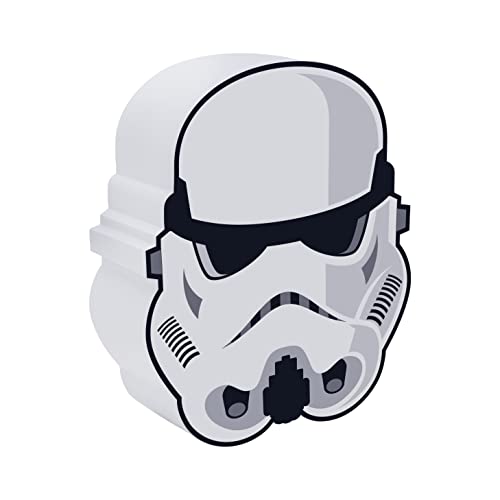 Star Wars Lampe de Nuit Stormtrooper Marchandise Lucas Film Officielle, Décor de Chambre & Lampe de Bureau, Cadeau pour Fans Mandalorian, Fonctionne sur Piles
