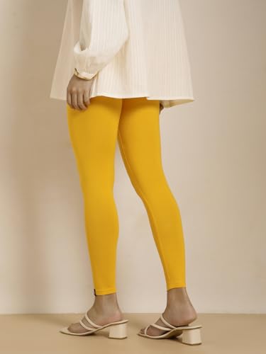 Image of TWIN BIRDS Women Viscose Ankle Leggings | Stretchable Kurti Wear Bottom