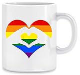 Alta calidad Amor Es Amor LGBT Arco iris Corazón Taza Ceramic Mug Cup
