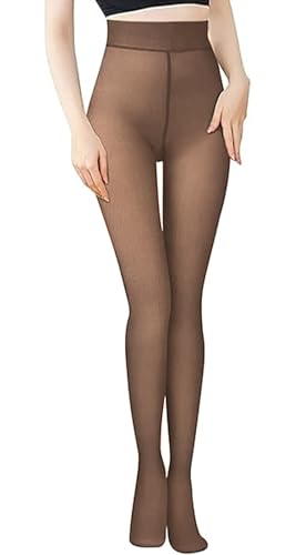 Thermo Strumpfhose Damen Strumpfhosen Winter Gefütterte Strumpfhose Thermostrumpfhose Warme Strumpfhosen Winterstrumpfhose Damen Große Größen Fleece Durchscheinend...