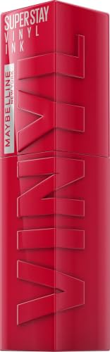 Maybelline New York SuperStay Vinyl Ink Efecto Vinilo Fijo, 50 Wicked | Pintalabios Líquido Efecto Vinilo, Larga Duración, Aplicador Preciso, Uso Diario, Fórmula Vegana, SuperStay Vinyl Ink
