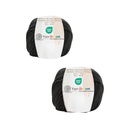 DK Yarn Dream 2 Skein 55% Cotton 45% Acrylic 348