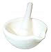 GSC 4-13024-12 Porcelain Mortar & Pestle, 130mm Diameter, 320ml Capacity, Pack of 12