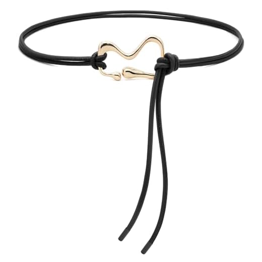 BAOKELAN Cintos femininos skinny de couro PU cinto fino cordão amarrado cinto com fivela dourada para vestidos, Preto A, Fit Waist 37"-43"