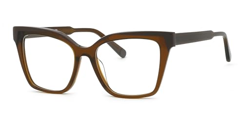 Gafas graduadas de mujer Enrico Coveri ECV192 montura marrón elegante