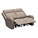 Thomas Payne Signature Seismic Series Driftwood RV Theater Seating Loveseat Recliner Set with Power Adjustable Lumbar, Headrest, Reclining, Heating, Massage, Cupholder Controls - 2024117123
