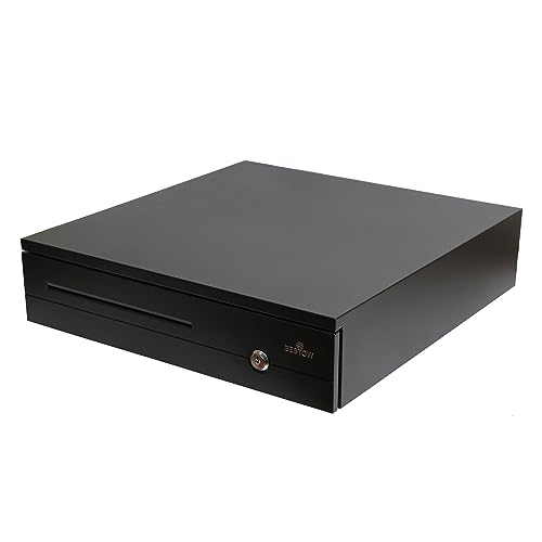 Image of Bestow Cash drawer Electronic Automatic & Manual Heavy Duty, Durable, Reliable Granted Metal Cash Drawer Drawer organiser storage for POS Support all POS Terminal (Black, 5.3Kg)6 NOTES / 3 Coin