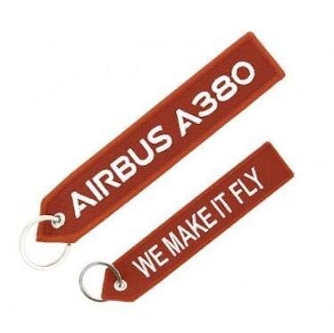 [�X�J�C�A�[�g�W���p��] �t���C�g�^�O �N���[�^�O AIRBUS A380 WE MAKE IT FLY Keyring �� �G�A�o�X �L�[�����O