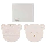 Ginger Ray Teddy Bear Shape Advice and Prediction Cards Baby Shower Game 10 Pack
