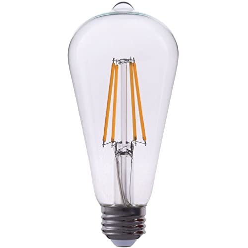 Round Cube Filament LED Bulb 3.2V Solar Lamp Post Light 3200 Kelvin Warm White and 6500 Kelvin Pure White Light 2 Colours in One Bulb