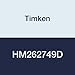 Timken HM262749D Tapered Roller Bearing, Double Cone, Standard Tolerance, Straight Bore, Steel, Inch, 13.6250" ID, 6.8750" Width