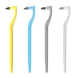JRYXDS 4 Pezzi Rimozione Tartaro Denti Smacchiatore Denti Professionale Per Tè Caffè Tabacco Cola Bevande Macchie (Bianco Latte, Grigio Freddo, Blu Acqua, Giallo Lime)