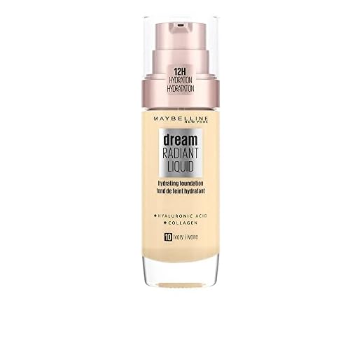 Maybelline New York, flytande foundation, Dream Radiant Liquid, nyans: Ivory 10, 30 ml