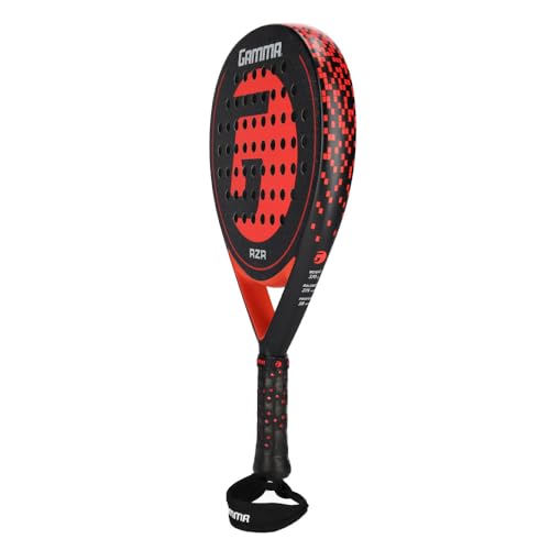 Gamma RZR Padel Racket – Teardrop Shape for Power & Control, Microbead Texture for Precision & Spin, Lightweight, Durable Racquet for Beginner to Intermediate Players by GAMMA - Image 2