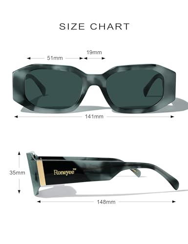 Womens Rectangle Trendy Sunglasses Octagon Sunglasses Men Cool Sun Glasses Retro Shades UV Protection Fashion Acetate2