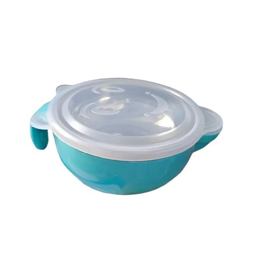QUALIZA Air Tight Baby Feeding Bowl | BPA Free | Stay Warm Bowl | Food Remains Warm | Multi-Functional Snack/Fruit | Suction Non-Spill-picture-12