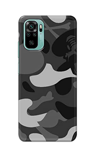 Image of Printed Hard Back Cover Case for Mi Redmi Note 10 | Mi Redmi Note 10S Back Cover (Army Pattern) -702