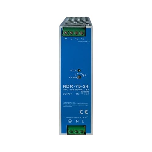 Alimentation 12V NDR-75W pour éclairage LED et domotique sur rail