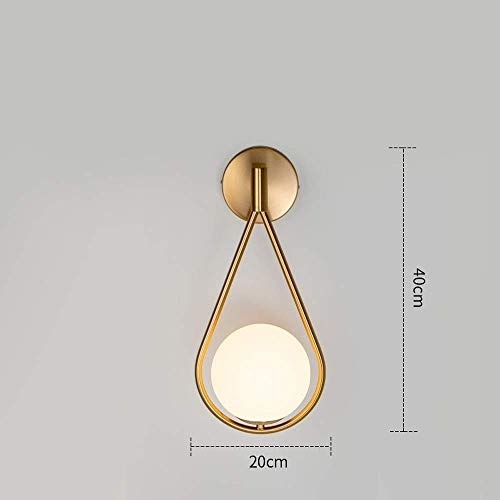 Lámpara de pared de bola de vidrio industrial retro con aplique LED E27 para hogar 7