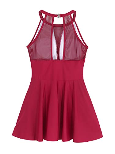 Jurebecia maiô de uma peça feminina sexy deep v renda maiô de cor sólida moda de cor,vermelho-M