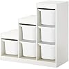 IKEA TROFAST Storage Combination with Boxes, 99x44x94 cm, White