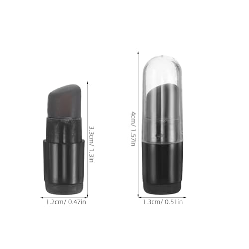 Pincel de labios de silicona compacto que soluciona los retoques sucios en el bolso 2