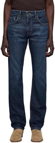 7 For All Mankind Men's The Straight Constellation Jeans, Dark Blue, 31W