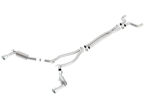 Borla (140530) 2.5" Inlet/Outlet Cat-Back Exhaust System with S-Type Sound for Chevrolet Camaro 2-Door