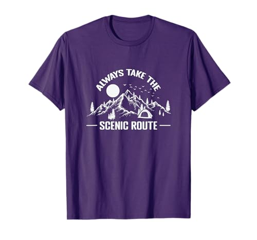 Always take The Scenic Route Camping T-Shirt