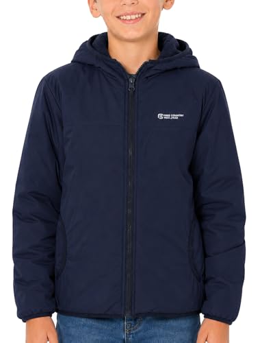 Image of SEAUR Girls Jacket Winter Warm Fleece Waterproof Coat Kids 13-14 Years