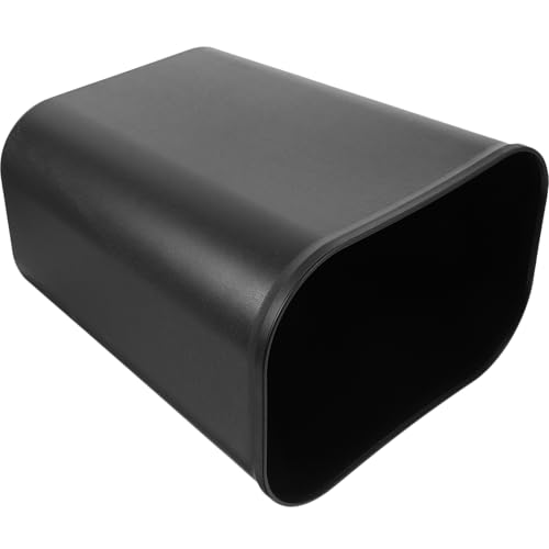 Poubelle de bureau carrée noire 15l en plastique pour un espace de travail ordonné