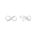 Produktbild Amor Ohrstecker 925 Sterling Silber Damen Ohrschmuck, mit Zirkonia synth., 0,6 cm, Silber, Infinity, Kommt in Schmuck Geschenk Box, 9123926