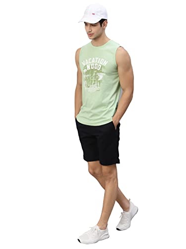 Image of Rigo Stylish Cotton Printed Vest for Men | Round Neck,Regular Fit, Sleeveless T-Shirt Vest for Men | Casual Innerwear Sando for Men & Boys - Perfect for Workouts Gym, Vacations, and Beaches