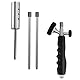Foppla Unkrautbrenner Abnehmbarer Blasbrenner mit 2 Stangen Multifunktionaler Unkrautbrenner mit rutschfestem Gummigriff Sicherer Unkrautbrenner für Outdoor Camping