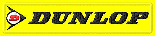 Dunlop Parche Racer Racing Motocicleta Motorista Moto Motobike Aufnäher parche Bordado brodé patche écusson Toppa ricamata