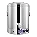 Dispenser per urna da caffè e bevande calde, caffettiera a percolato in acciaio inossidabile per grandi folle – Erogazione rapida – Mantenimento automatico in caldo – Uso domestico/commerciale (Argent