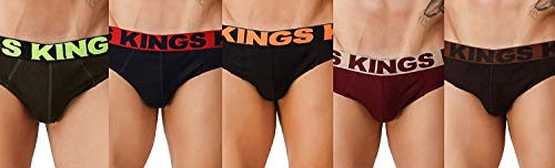 Image of SAFESHOP - Men's Cotton Briefs - 100% Cotton Men's Brief Inner Elastic Under wear Combo Pack of 4 (Colour May Vary)-Model - 222