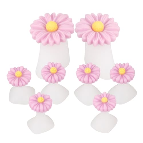 PartyKindom Flower Toe Separator Silicone Pedicure Tool Purple Nail Art Spacers Daisy Separators