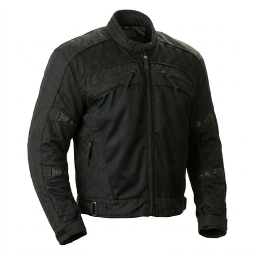 Image of Milwaukee Leather Men's CE Armored Textile Motorcycle Rider Jacket - Year Round Wear