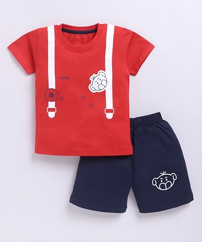 Image of Toonyport Boys Summer 3 Packs Of T-shirts and Shorts Combo Set (Multicolors)