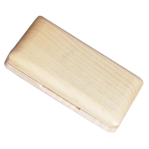 ERINGOGO Box Reed Box Portable Wood Reed Case Sturdy for Safe Storage for Musicians Lightweight and Convenient Design Natural Wood Finish