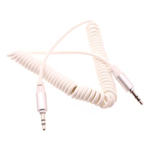 Cable Auxiliar Selna 3.5mm Blanco Enrollado miniatura 1