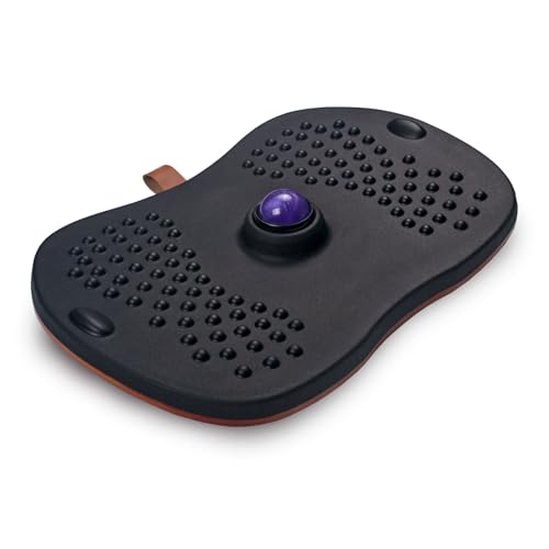 Image of Balance Board for Standing Desk with Massage Ball, Anti-Slip Wobble Board for Office & Home, 360 Rotation Wooden Core Mat for Foot Pain Relief & Anti-Fatigue, Supports 300 lbs