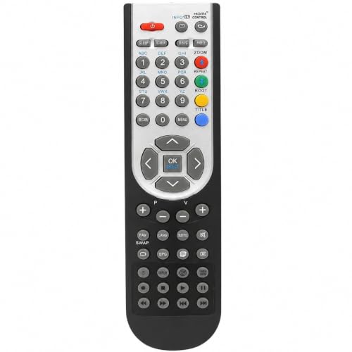CABLEPELADO Mando a Distancia Compatible con Oki RC1900 | para Matsui Hitachi JMB Sanyo Bush Alba Mikomi Acoustic Solutions Celcus Digihome Ferguson Finlux Grundig ISIS Luxor Murphy Next Techwood