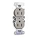 15A 5-15R 125V Receptacle Duplex Ivory - Pack Of 6