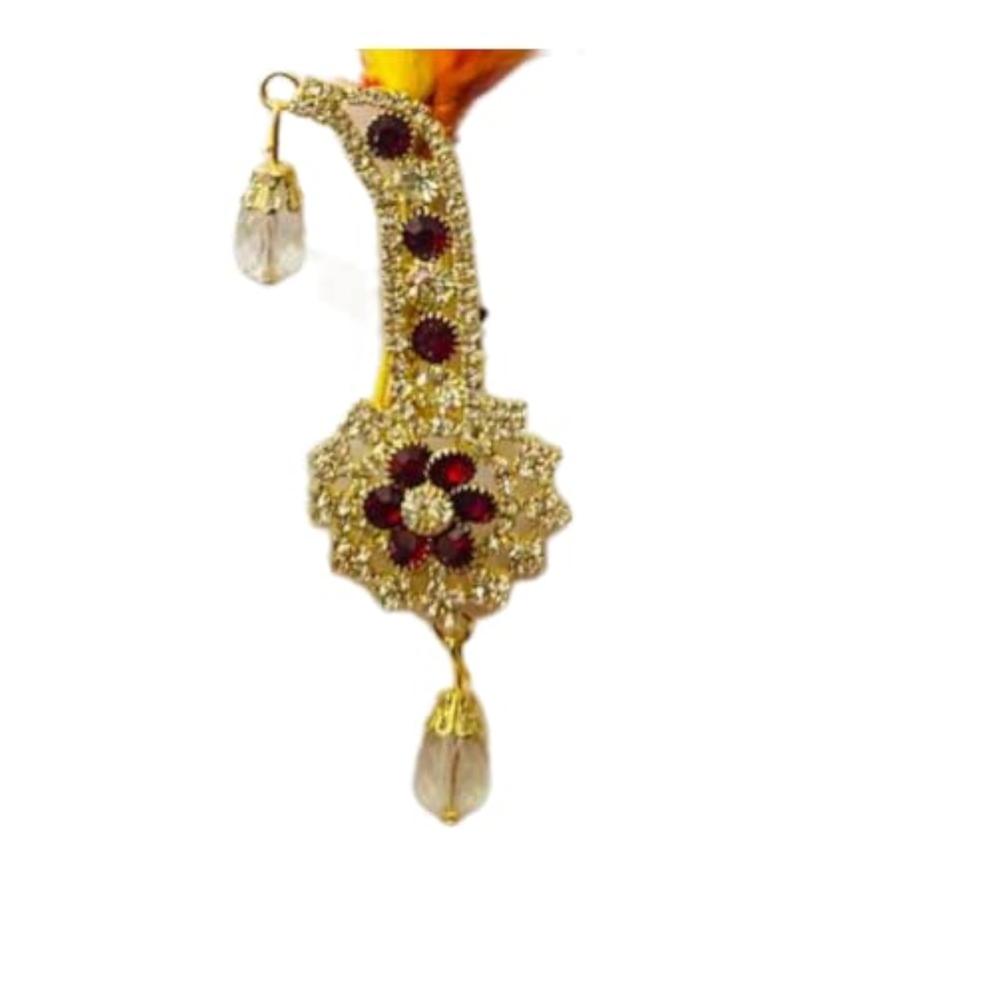 Gold Plated Handcrafted Stone Embellished Safa Kalangi for Dulha
