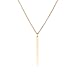 Monily Minimalist Lariat Necklace Bar Pendant Necklace for Women