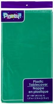 Pack de 4 fundas desechables Manteles de plástico verdetable, 54x 108inches cada