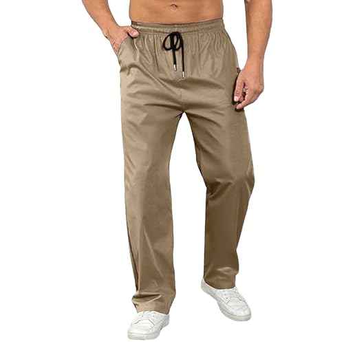 Mens Jogger Pants Casual Baggy Cargo Sweatpants Drawstring Hiking Outdoor Twill Sport Trousers Parachute Pants2