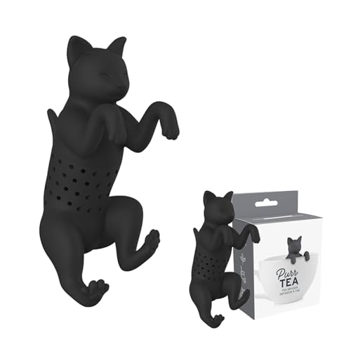 CHSEROK Filtro per Tisane, 2 Pezzi di Filtro Te Infusione, Colino da Tè per Tè Sfuso a Forma di Gatto, Riutilizzabili Animal Infusore da Tè Rimovibili, per Tazze da Tè, Ciotole da Tè